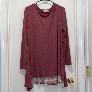 Womens long sleeve tunic top